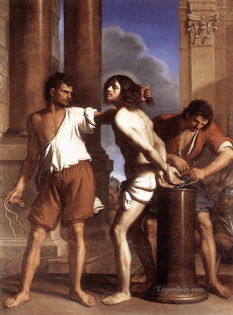 The Flagellation of Christ Baroque Guercino Oil Paintings